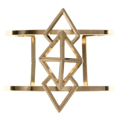 Gold-Tone Metal Cuff-Bracelet #2449