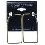 Gold-Tone Metal Hoop-Earrings #1700