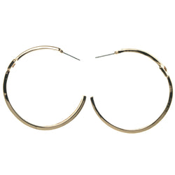 Cross Hoop-Earrings Gold-Tone Color  #1708