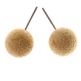 Gold-Tone Acrylic Stud-Earrings #2016