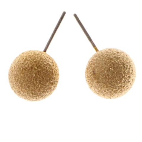 Gold-Tone Acrylic Stud-Earrings #2016