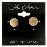 Gold-Tone Acrylic Stud-Earrings #2016