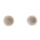 Silver-Tone Acrylic Stud-Earrings #2017