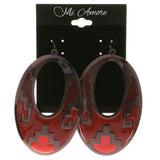 Colorful & Black Colored Metal Dangle-Earrings #2123