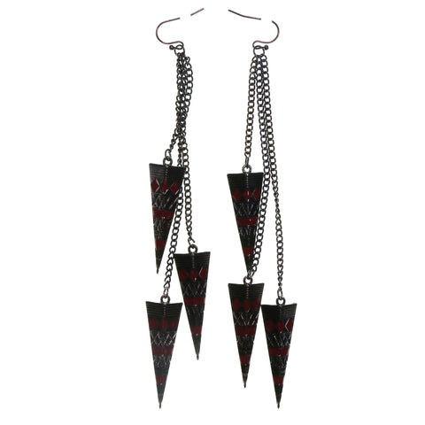 Colorful Metal Dangle-Earrings #2157
