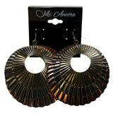 Tri-Tone Metal Dangle-Earrings #2177