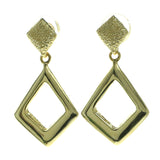 Gold-Tone Metal Dangle-Earrings #641