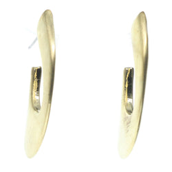Gold-Tone Metal Dangle-Earrings #670