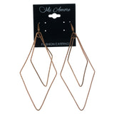 Gold-Tone Metal Dangle-Earrings #833