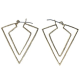 Gold-Tone Metal Hoop-Earrings #913