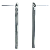 Silver-Tone Metal Dangle-Earrings #943