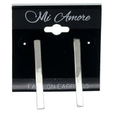 Silver-Tone Metal Dangle-Earrings #943