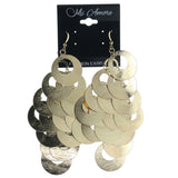 Gold-Tone Metal Chandelier-Earrings #1116