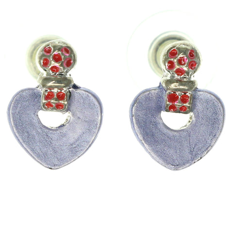 Colorful Metal Stud-Earrings #1176