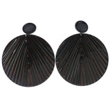 Earth Tone Metal Dangle-Earrings #1195