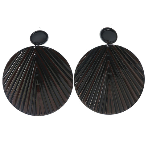Earth Tone Metal Dangle-Earrings #1195