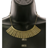 Adjustable Length Necklace-Earring-Set Gold-Tone Color  #2474 - Mi Amore
