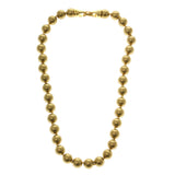 Gold-Tone Acrylic Beaded-Necklace #2663