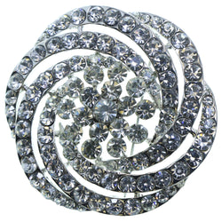 Silver-Tone Metal Brooch-Pin #2324