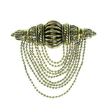 Gold-Tone Metal Brooch-Pin #2348