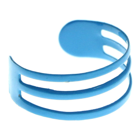 Adjustable Triple Band Toe-Ring Blue Color  #4447
