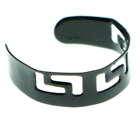 Adjustable Tribal Pattern Toe-Ring Black Color  #4449