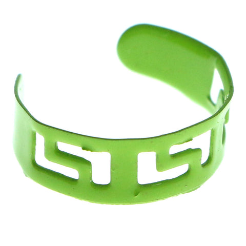 Adjustable Tribal Pattern Toe-Ring Green Color  #4449