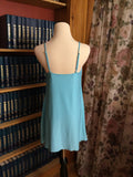 Soft Aqua Blue Chemise with Adjustable Straps
