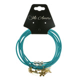 Mi Amore Flower Butterfly Ladybug Multiple-Bracelets Blue & Gold-Tone