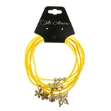 Mi Amore Flower Butterfly Ladybug Multiple-Bracelets Yellow & Gold-Tone