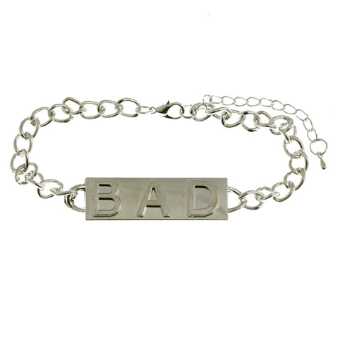 Mi Amore Bad 2in Extender Bangle-Bracelet Silver-Tone