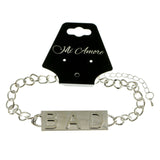 Mi Amore Bad 2in Extender Bangle-Bracelet Silver-Tone