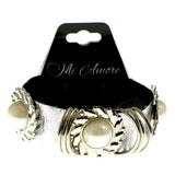 Mi Amore Adjustable Bangle-Bracelet Silver-Tone