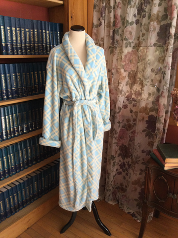 Ultra Soft Plush Lounging Robe with Pockets and Belt