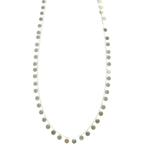 Mi Amore Adjustable Drop-Accented-Belly-Chain Silver-Tone