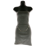 Mi Amore Adjustable Drop-Accented-Belly-Chain Silver-Tone