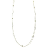 Mi Amore Adjustable Dangle-Belly-Chain Silver-Tone