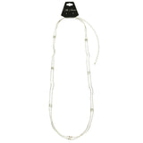 Mi Amore Adjustable Dangle-Belly-Chain Silver-Tone