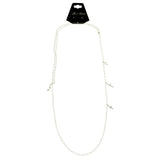 Mi Amore Cross Adjustable Drop-Accented-Belly-Chain Silver-Tone