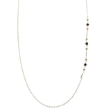 Mi Amore Flower Adjustable Dangle-Belly-Chain Silver-Tone & Gray
