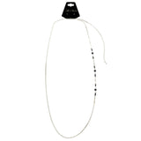 Mi Amore Adjustable Dangle-Belly-Chain Silver-Tone/Gray