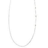 Mi Amore Adjustable Dangle-Belly-Chain Silver-Tone/Clear