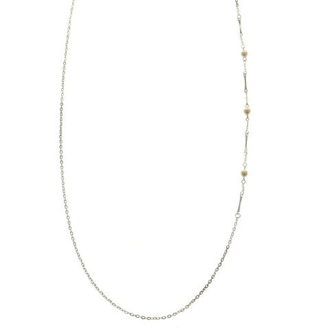 Mi Amore Adjustable Dangle-Belly-Chain Silver-Tone/Clear