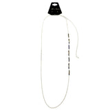 Mi Amore Flower Adjustable Dangle-Belly-Chain Multicolor & Silver-Tone