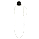 Mi Amore Adjustable Dangle-Belly-Chain Silver-Tone/Blue