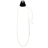 Mi Amore Adjustable Dangle-Belly-Chain Silver-Tone/Pink
