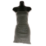 Mi Amore Adjustable Dangle-Belly-Chain Silver-Tone/Blue