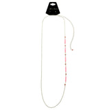 Mi Amore Adjustable Dangle-Belly-Chain Silver-Tone/Pink
