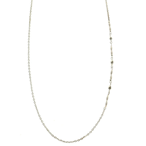 Mi Amore Adjustable Dangle-Belly-Chain Silver-Tone