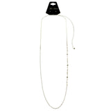 Mi Amore Adjustable Dangle-Belly-Chain Silver-Tone
